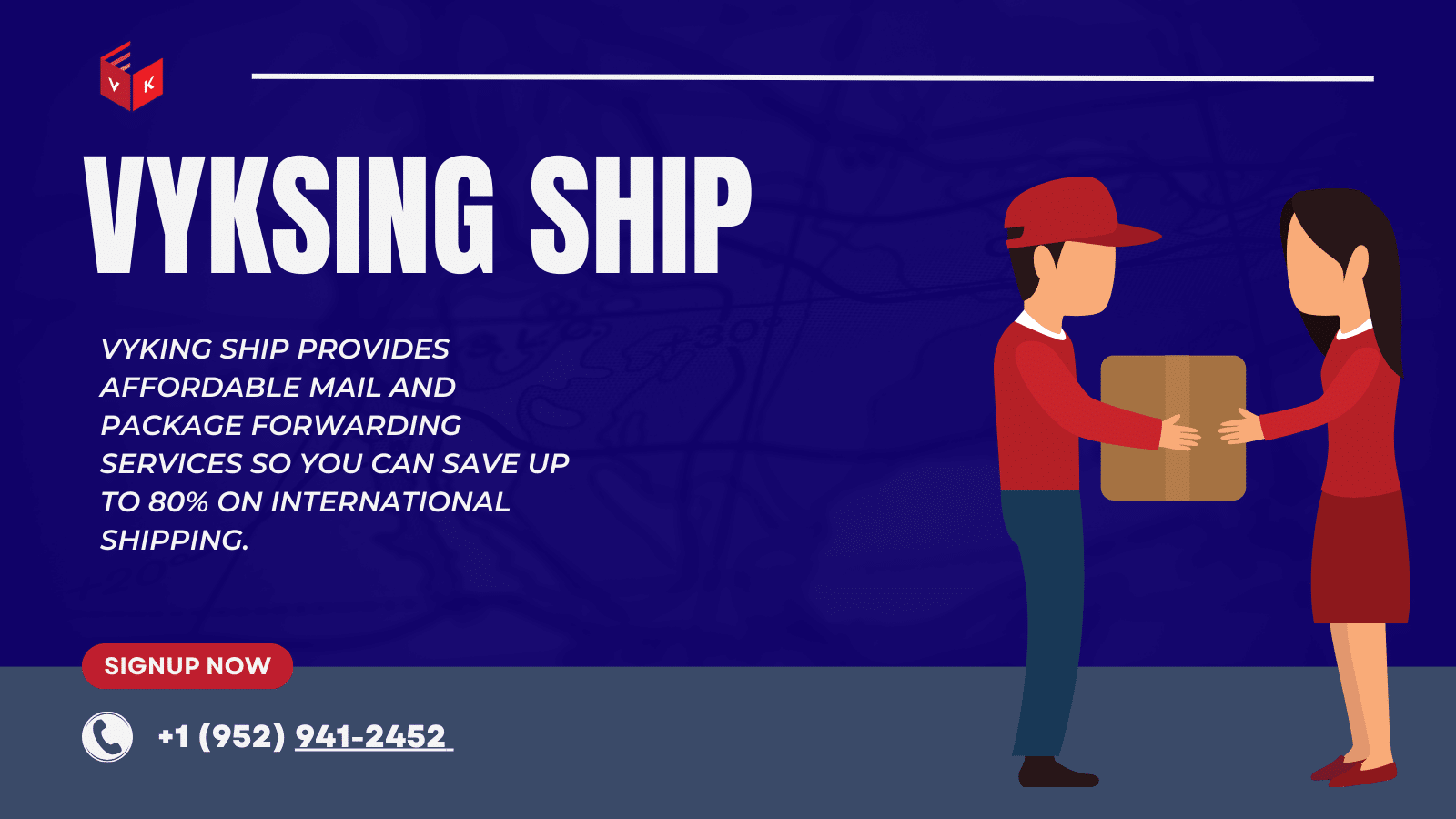 shipping from usa - register vykingship